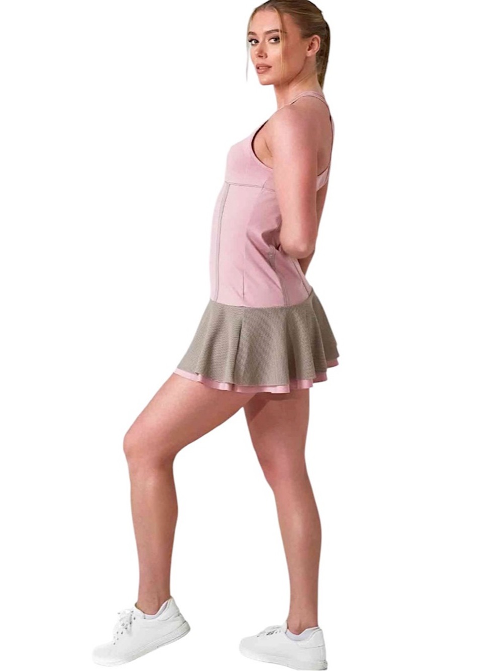 Inphorm Mai Dress Performance Tennis & Pickleball With Mesh Flounce Women’s XL - Picture 5 of 15